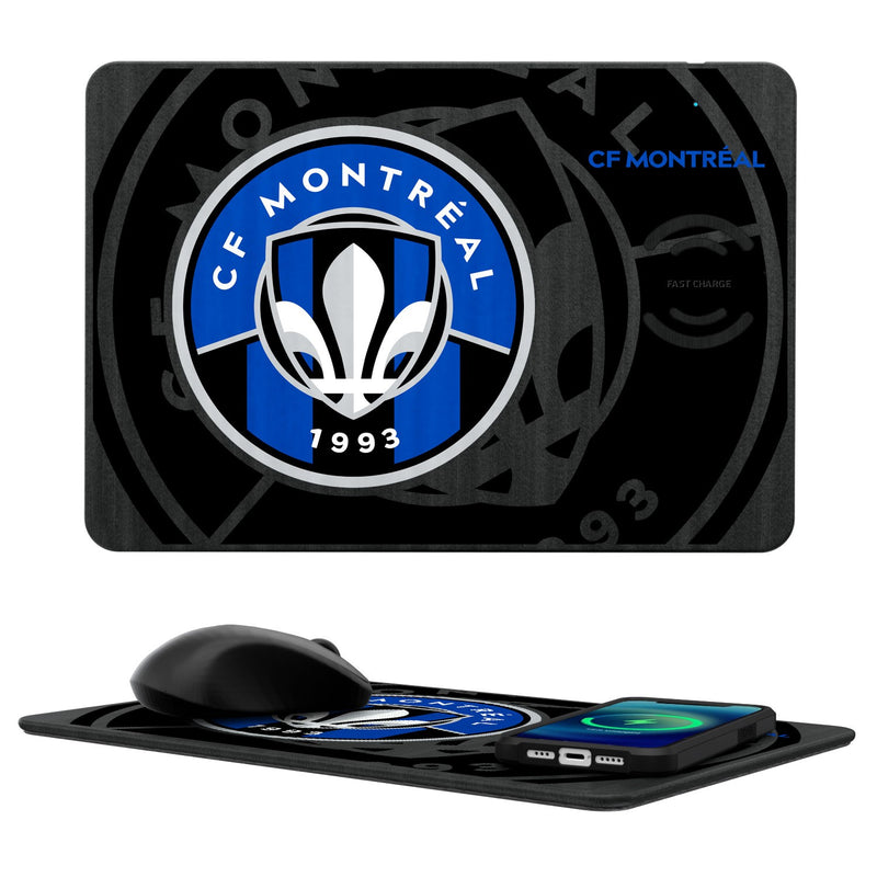 CF Montreal Tilt 15-Watt Wireless Charger and Mouse Pad