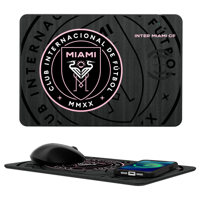 Inter Miami FC  Tilt 15-Watt Wireless Charger and Mouse Pad
