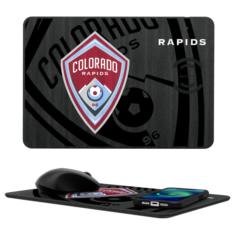 Colorado Rapids Tilt 15-Watt Wireless Charger and Mouse Pad