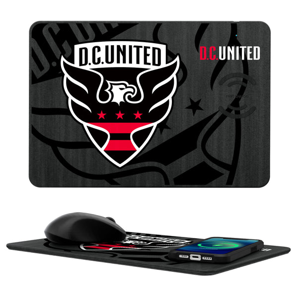 DC United  Tilt 15-Watt Wireless Charger and Mouse Pad