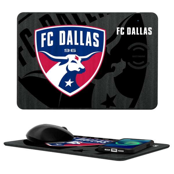 FC Dallas  Tilt 15-Watt Wireless Charger and Mouse Pad