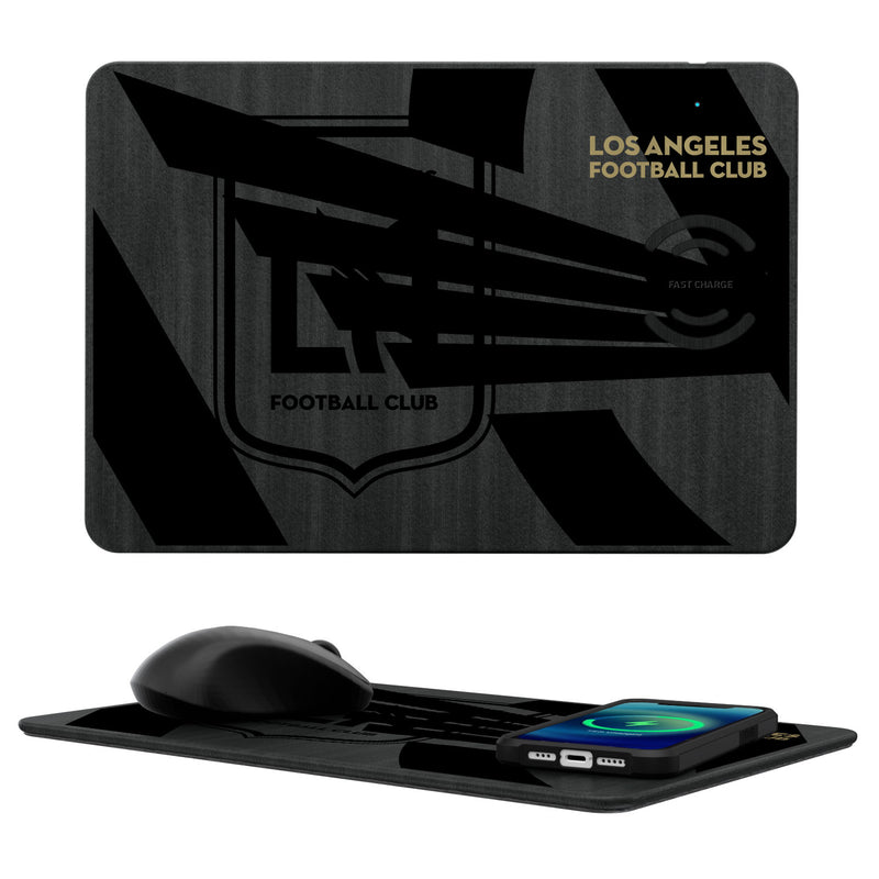Los Angeles Football Club   Tilt 15-Watt Wireless Charger and Mouse Pad