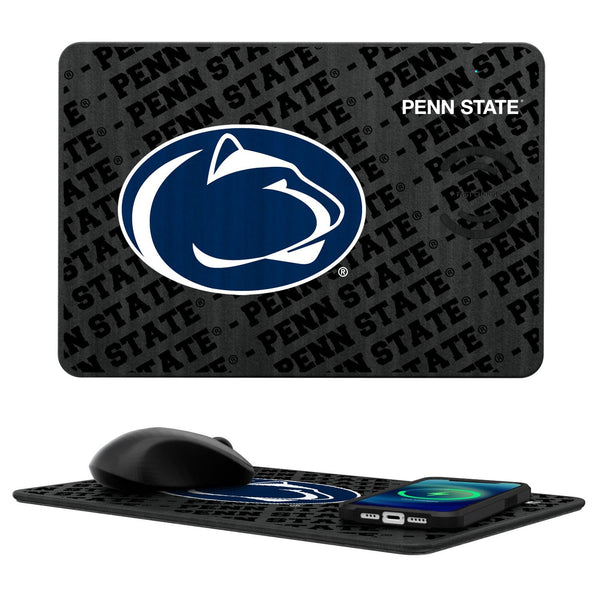Penn State Nittany Lions Monocolor Tilt 15-Watt Wireless Charger and Mouse Pad