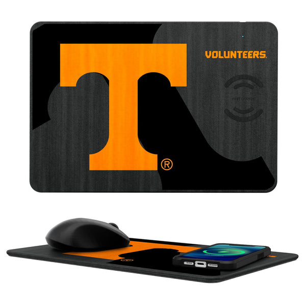 Tennessee Volunteers Monocolor Tilt 15-Watt Wireless Charger and Mouse Pad
