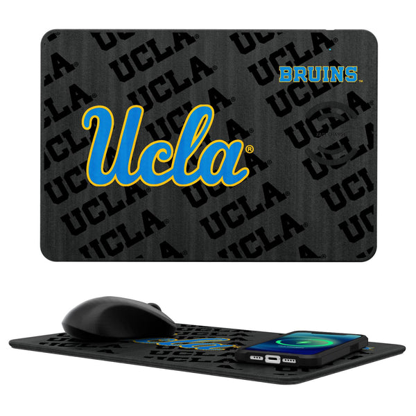 UCLA Bruins Monocolor Tilt 15-Watt Wireless Charger and Mouse Pad