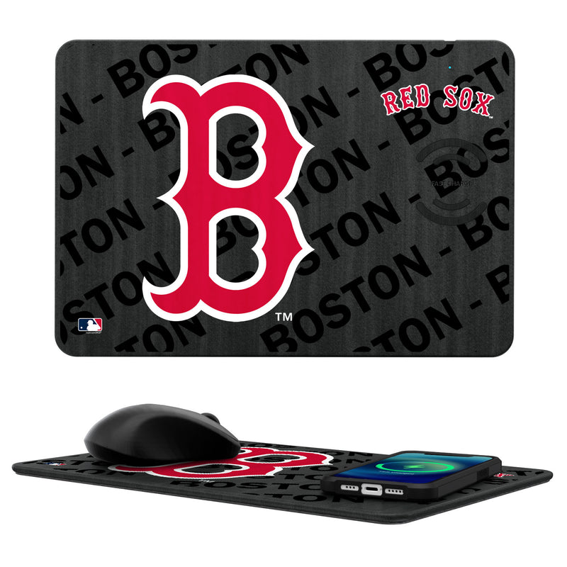 Boston Red Sox Tilt 15-Watt Wireless Charger and Mouse Pad