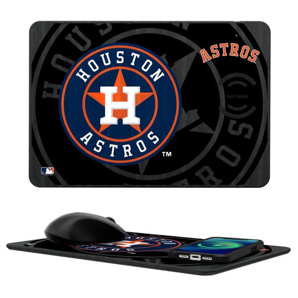 Houston Astros Tilt 15-Watt Wireless Charger and Mouse Pad