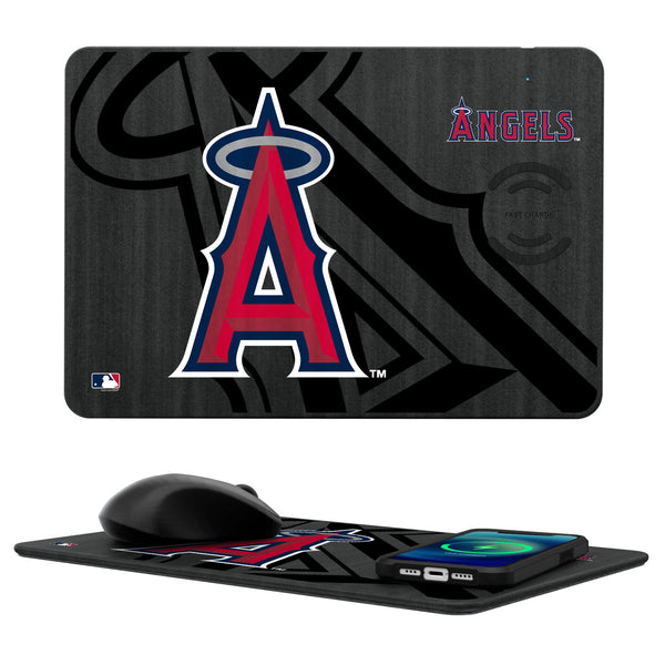 Los Angeles Angels Tilt 15-Watt Wireless Charger and Mouse Pad