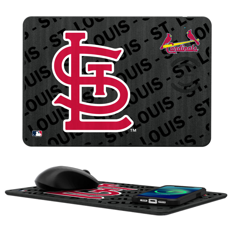 St Louis Cardinals Tilt 15-Watt Wireless Charger and Mouse Pad