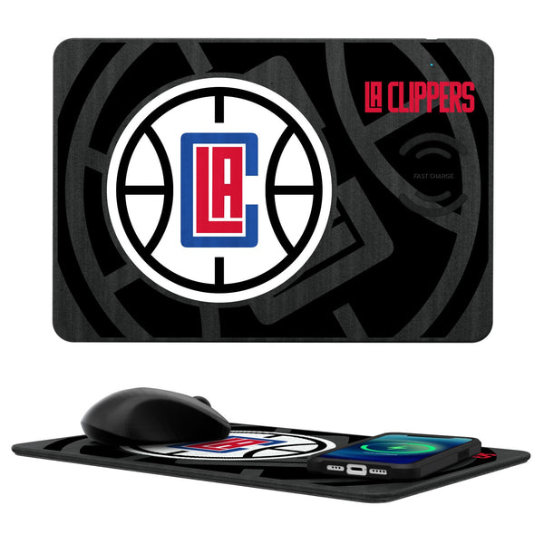 Los Angeles Clippers Tilt 15-Watt Wireless Charger and Mouse Pad