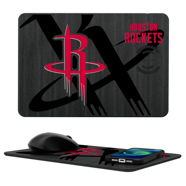 Houston Rockets Tilt 15-Watt Wireless Charger and Mouse Pad