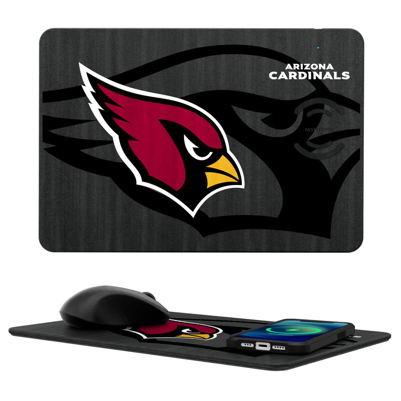 Arizona Cardinals Tilt 15-Watt Wireless Charger and Mouse Pad