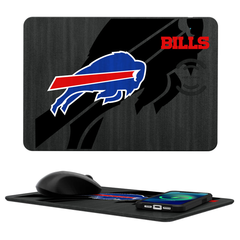 Buffalo Bills Tilt 15-Watt Wireless Charger and Mouse Pad