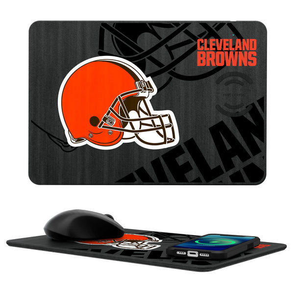 Cleveland Browns Tilt 15-Watt Wireless Charger and Mouse Pad