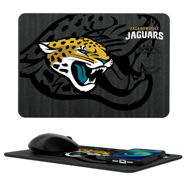 Jacksonville Jaguars Tilt 15-Watt Wireless Charger and Mouse Pad