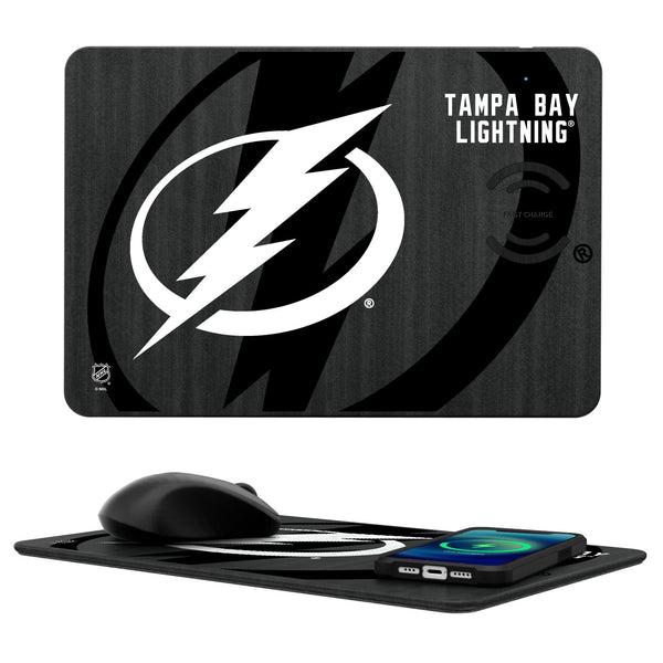Tampa Bay Lightning Tilt 15-Watt Wireless Charger and Mouse Pad