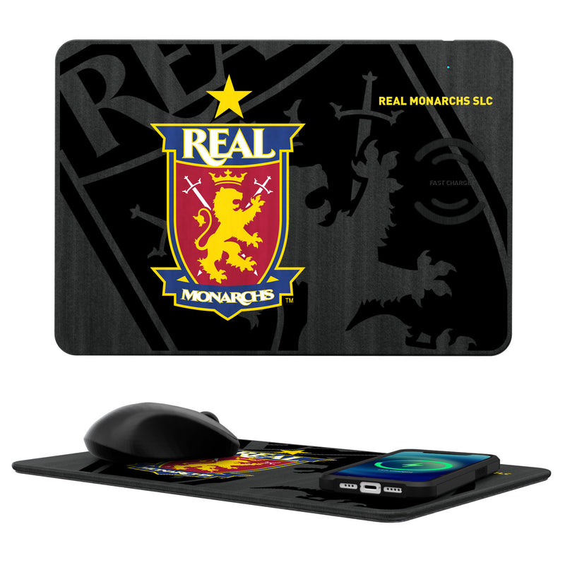 Real Monarchs SLC  Tilt 15-Watt Wireless Charger and Mouse Pad