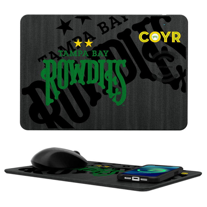 Tampa Bay Rowdies Tilt 15-Watt Wireless Charger and Mouse Pad