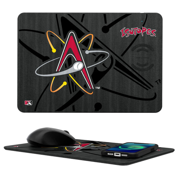 Albuquerque Isotopes Tilt 15-Watt Wireless Charger and Mouse Pad