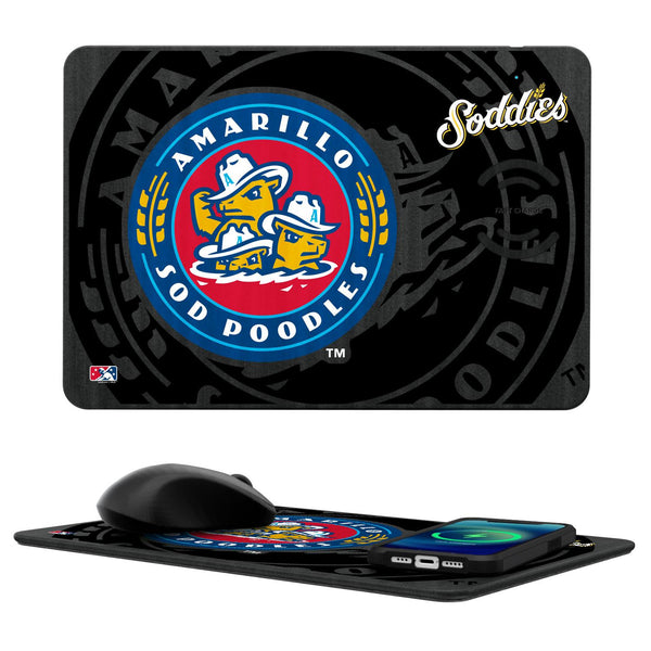 Amarillo Sod Poodles Tilt 15-Watt Wireless Charger and Mouse Pad