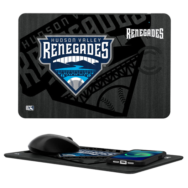Hudson Valley Renegades Tilt 15-Watt Wireless Charger and Mouse Pad