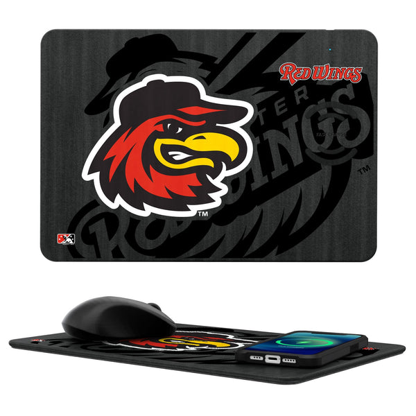 Rochester Red Wings Tilt 15-Watt Wireless Charger and Mouse Pad