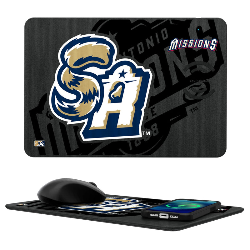 San Antonio Missions Tilt 15-Watt Wireless Charger and Mouse Pad