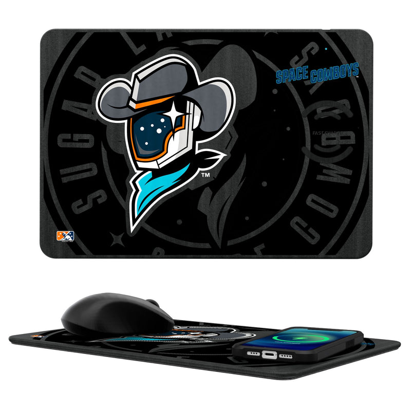 Sugar Land Space Cowboys Tilt 15-Watt Wireless Charger and Mouse Pad