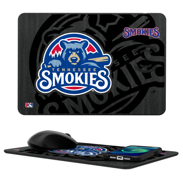 Tennessee Smokies Tilt 15-Watt Wireless Charger and Mouse Pad