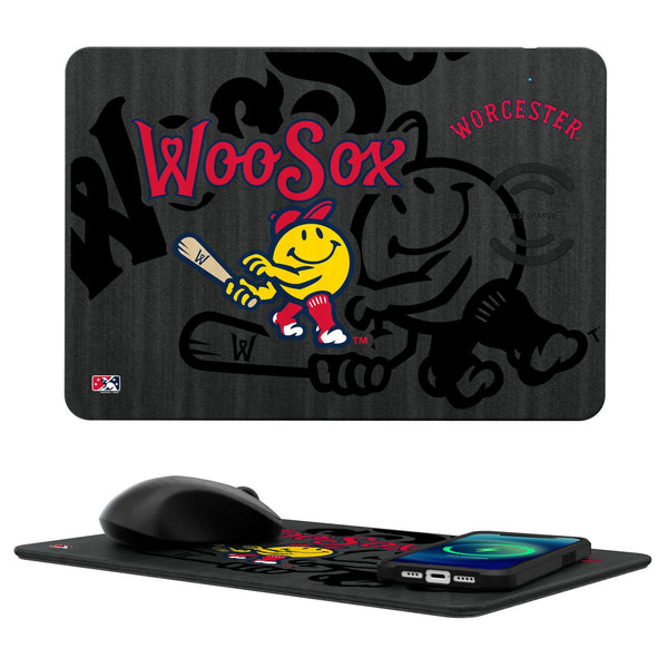 Worcester Red Sox Tilt 15-Watt Wireless Charger and Mouse Pad