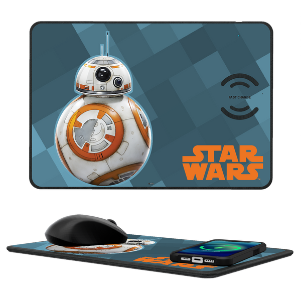 Star Wars BB-8 Color Block 15-Watt Wireless Charger and Mouse Pad