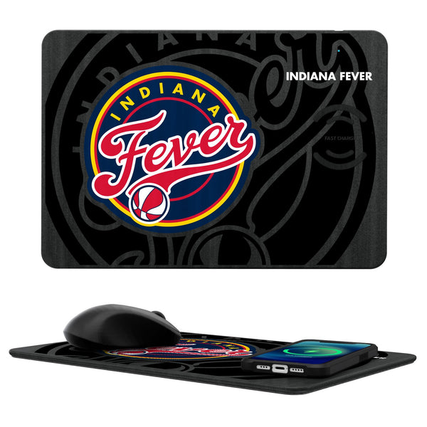 Indiana Fever Tilt 15-Watt Wireless Charger and Mouse Pad