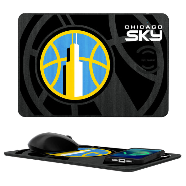 Chicago Sky Tilt 15-Watt Wireless Charger and Mouse Pad