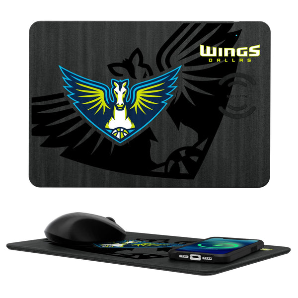 Dallas Wings Tilt 15-Watt Wireless Charger and Mouse Pad