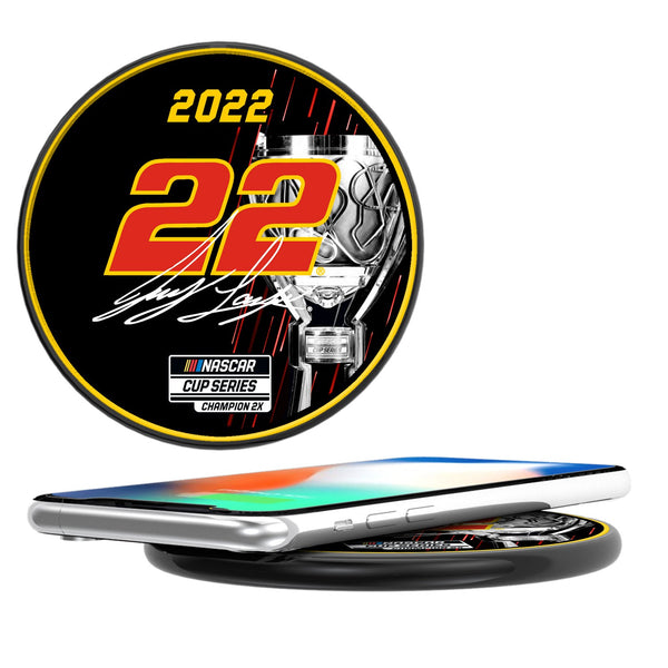 Joey Logano Penske 22 2022 NASCAR Champ 10-Watt Wireless Charger