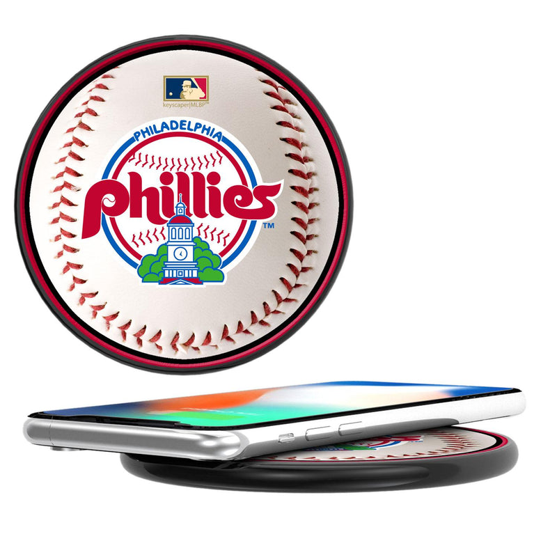 Philadelphia Phillies 1984-1991 - Cooperstown Collection Baseball 15-Watt Wireless Charger