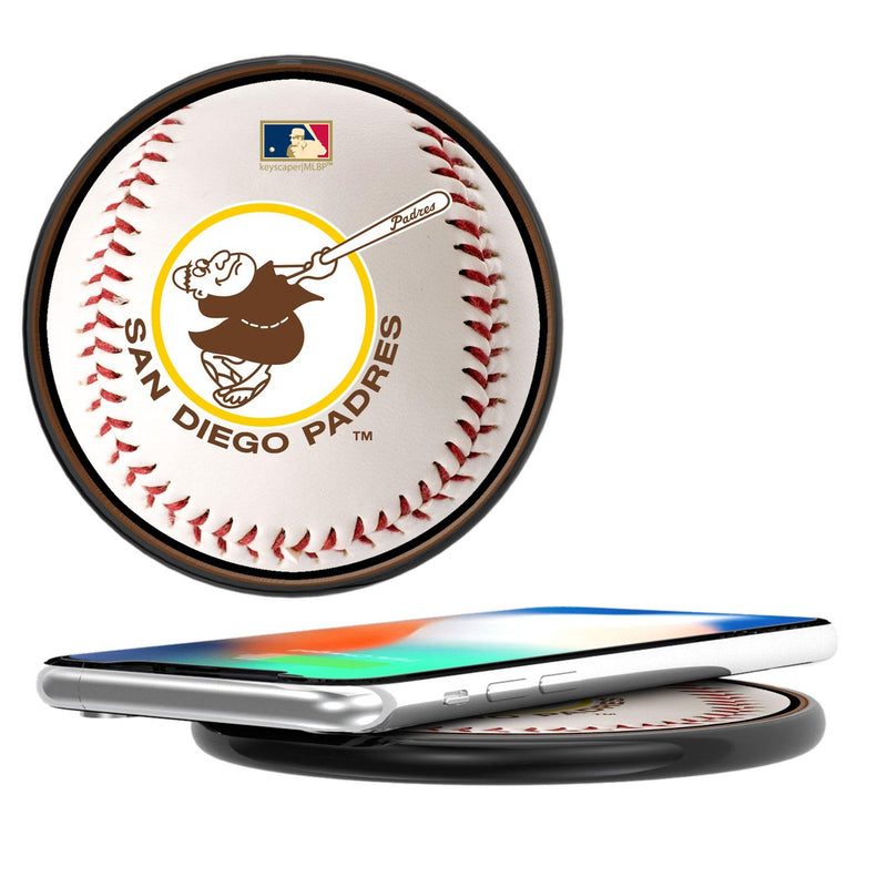 San Diego Padres 1969-1984 - Cooperstown Collection Baseball 15-Watt Wireless Charger