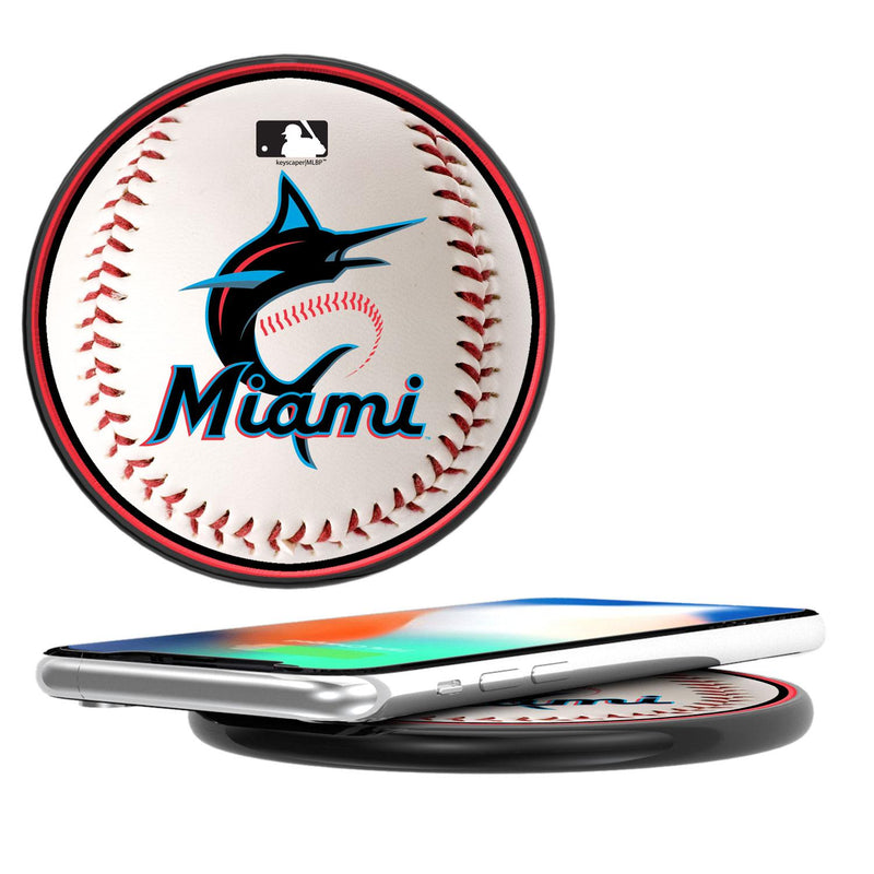 Miami Marlins Baseball 15-Watt Wireless Charger