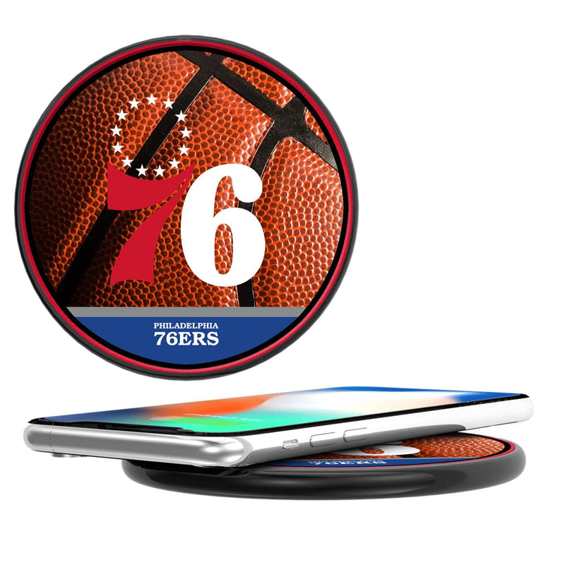 Philadelphia 76ers Basketball 15-Watt Wireless Charger