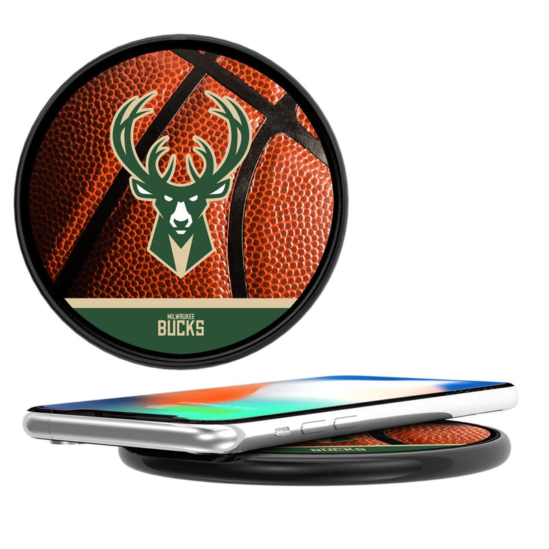 Milwaukee Bucks Basketball 15-Watt Wireless Charger
