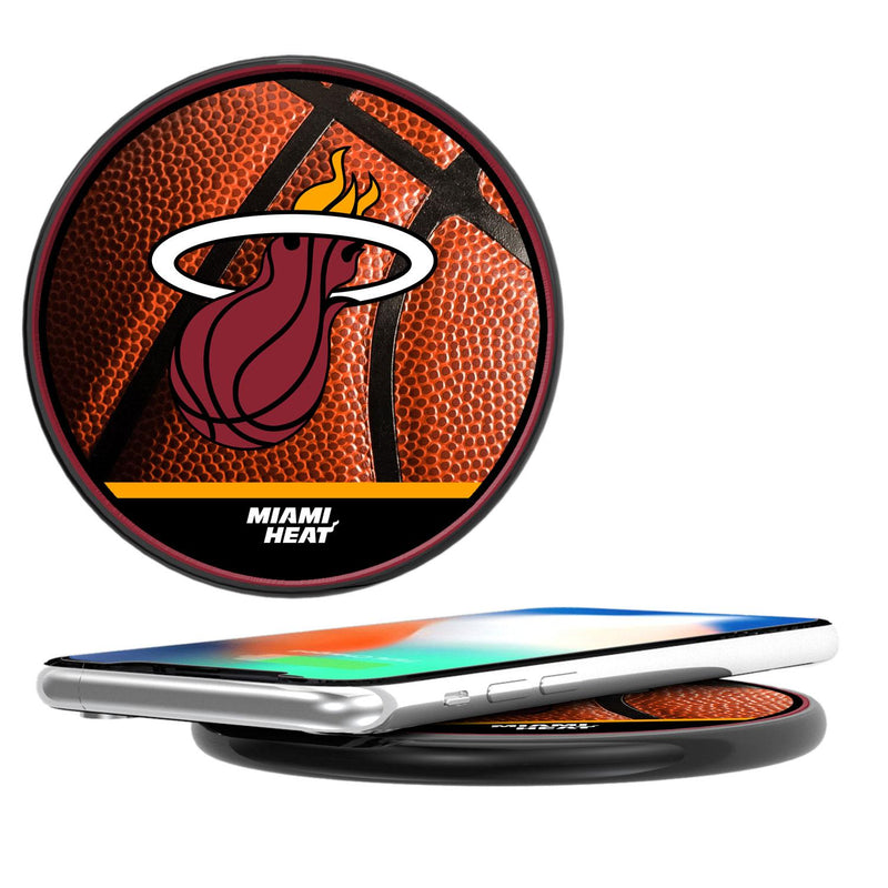 Miami Heat Basketball 15-Watt Wireless Charger