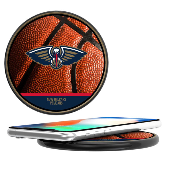 New Orleans Pelicans Basketball 15-Watt Wireless Charger