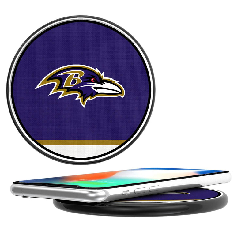 Baltimore Ravens Stripe 15-Watt Wireless Charger