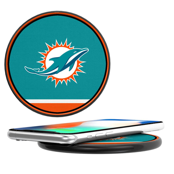 Miami Dolphins Stripe 15-Watt Wireless Charger