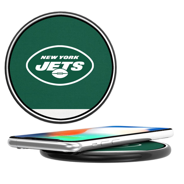 New York Jets Stripe 15-Watt Wireless Charger
