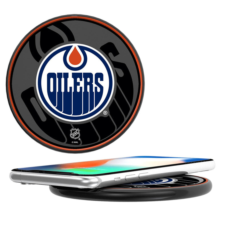 Edmonton Oilers Monocolor Tilt 15-Watt Wireless Charger
