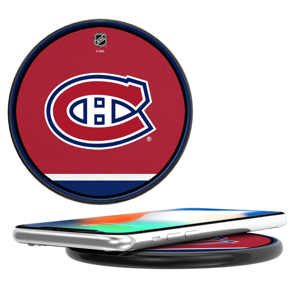 Montreal Canadiens Stripe 15-Watt Wireless Charger