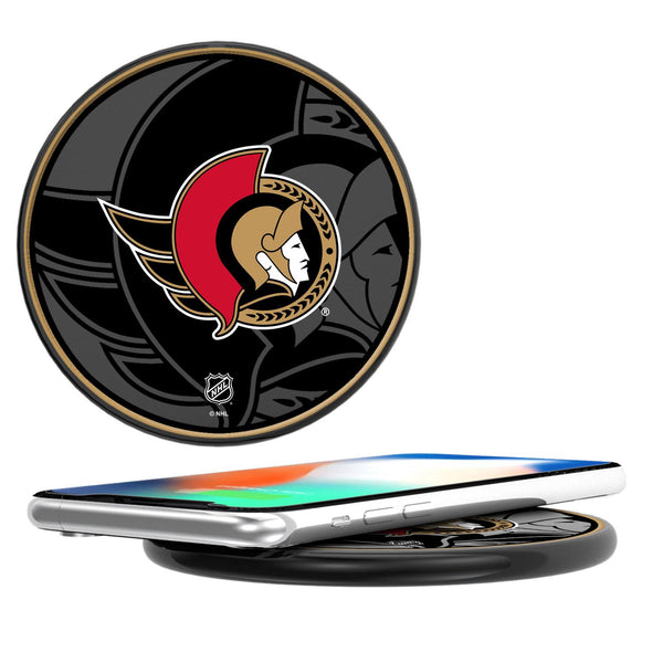 Ottawa Senators Monocolor Tilt 15-Watt Wireless Charger