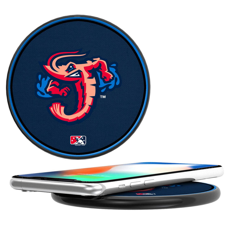 Jacksonville Jumbo Shrimp Solid 15-Watt Wireless Charger