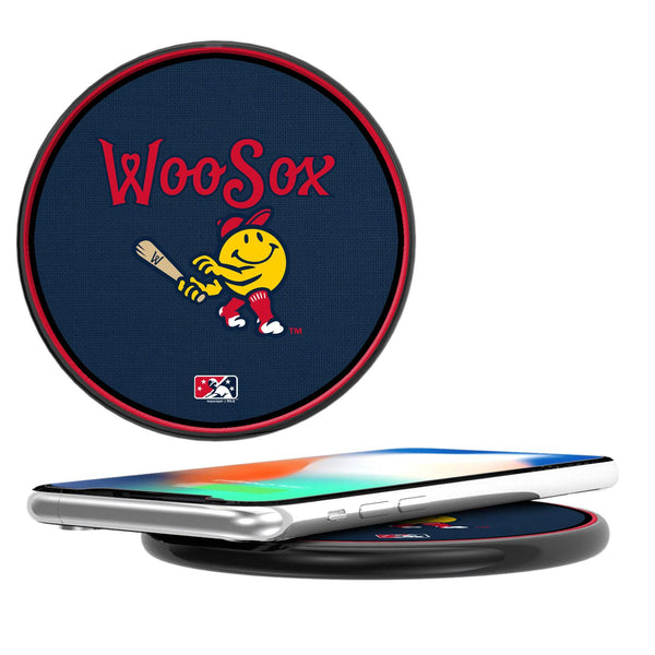 Worcester Red Sox Solid 15-Watt Wireless Charger